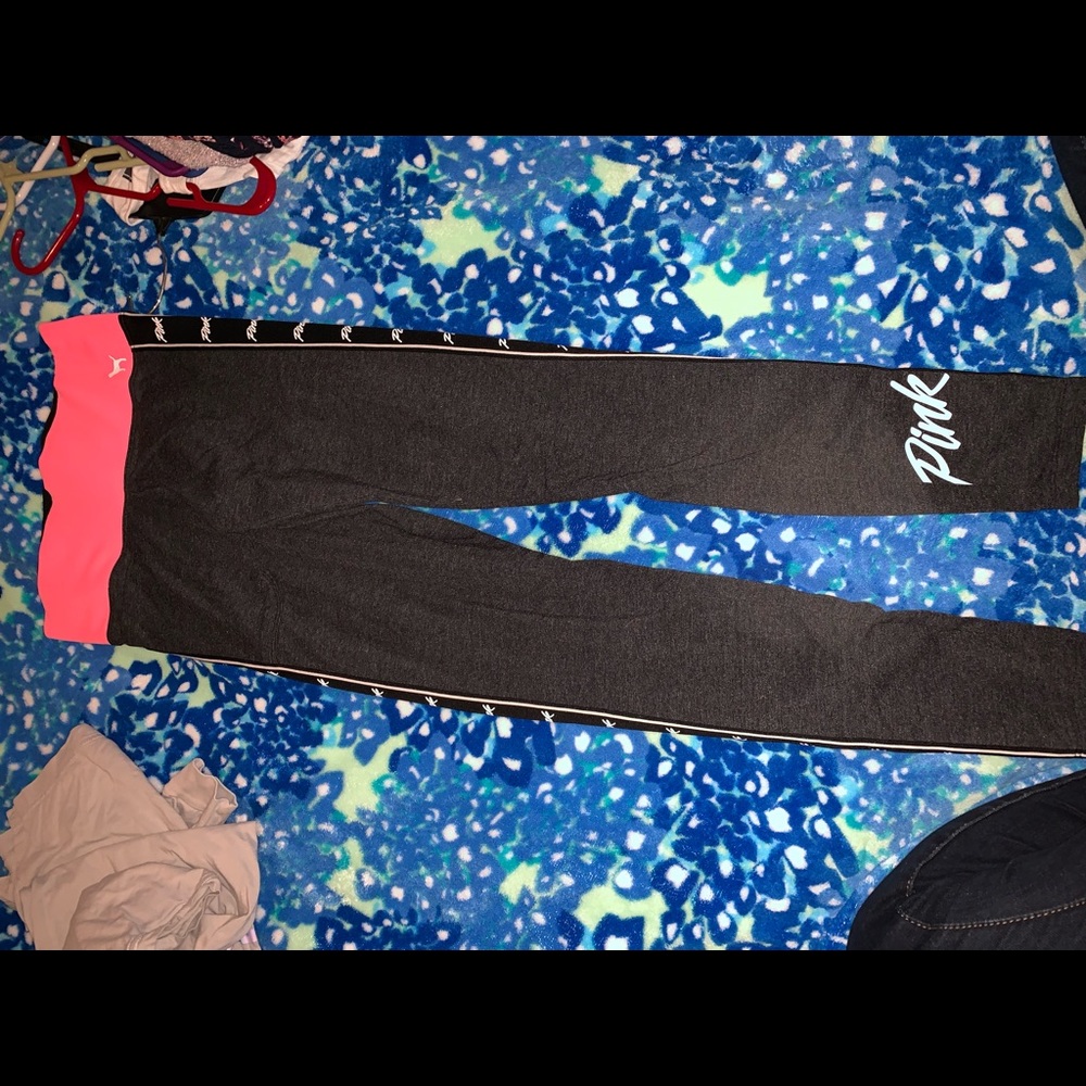 Pink yoga pants w pocket